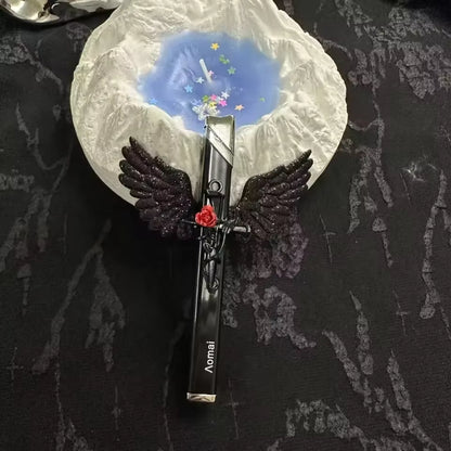Pretty Angel Rose Wing Butane Torch Lighter