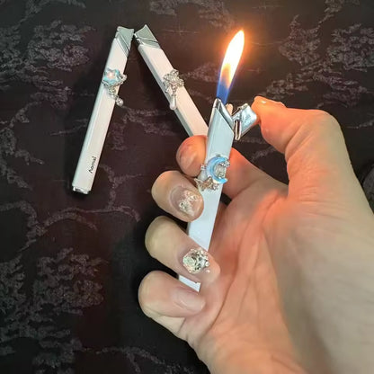 Rose Angel Torch Lighter – Mini Metal Open Flame Lighter