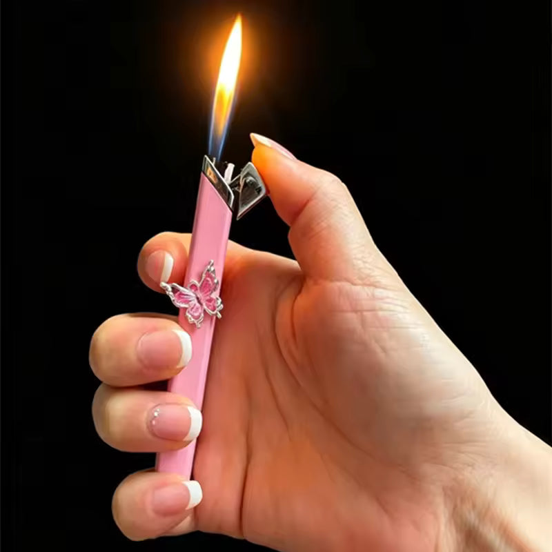 Rose Angel Torch Lighter – Mini Metal Open Flame Lighter