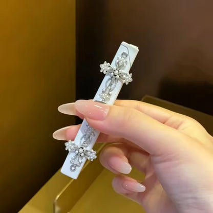 Luxury Pearl Cross Lighter – Handmade Metal Portable Lighter