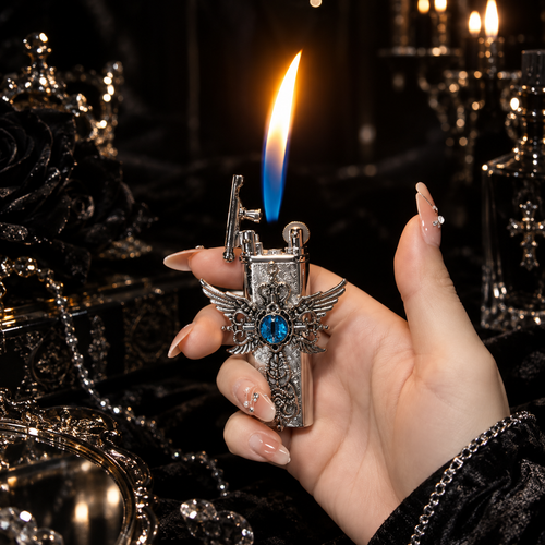 Retro Cross Wheel Lighter