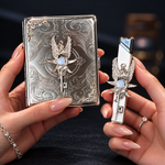 Guardian Angel Ornate Case & Lighter Set