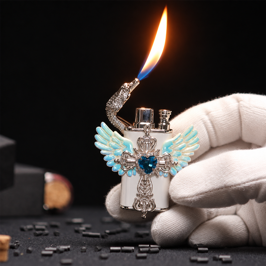 Handcrafted Angel Wing Windproof Lighter