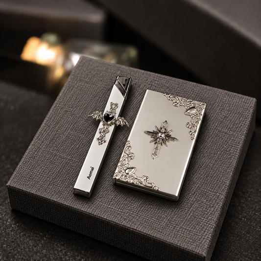 Royal Cross Case & Lighter Set