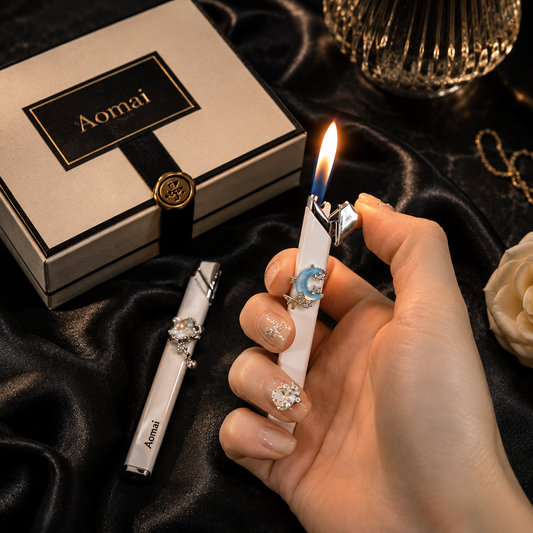 Rose Angel Torch Lighter – Mini Metal Open Flame Lighter