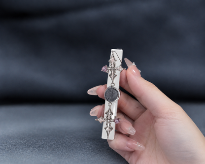 Pearl Cross Metal Lighter