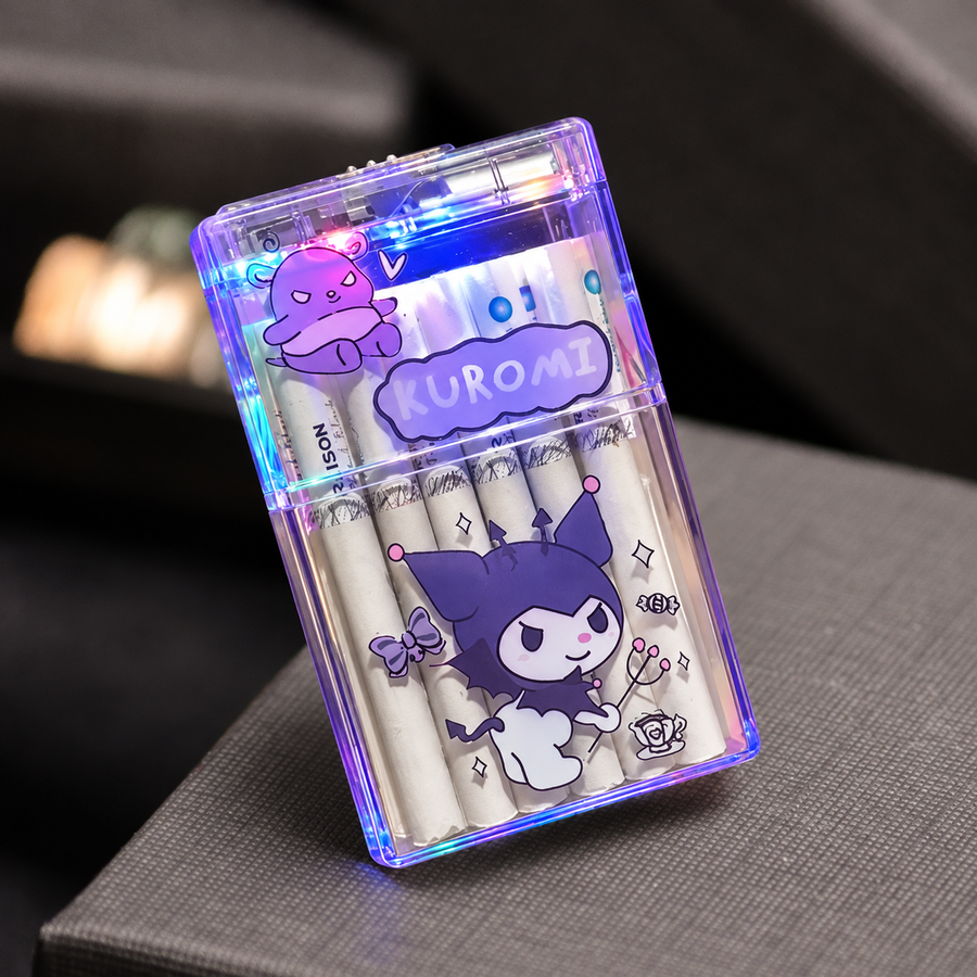 Hello Kitty Cigarette Case with Built-In Electric Lighter