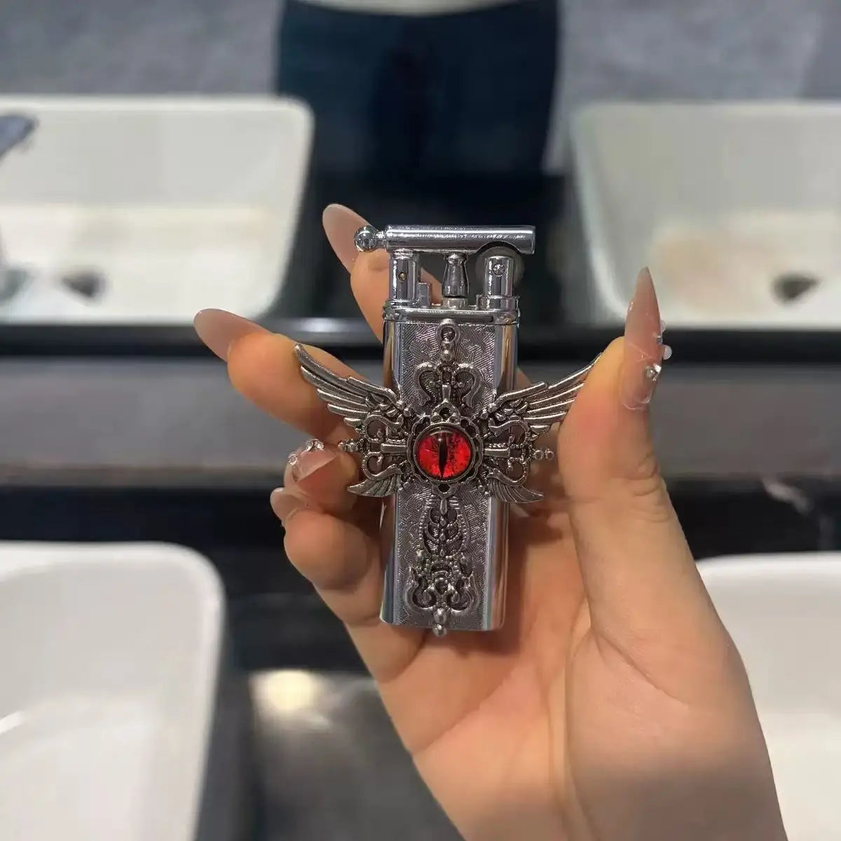 2026 Butane Gas Lighter, High-end Handmade Retro Cross